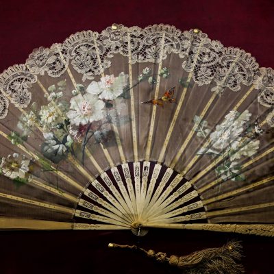 A Chinese hand fan with a history of approximately two hundred years