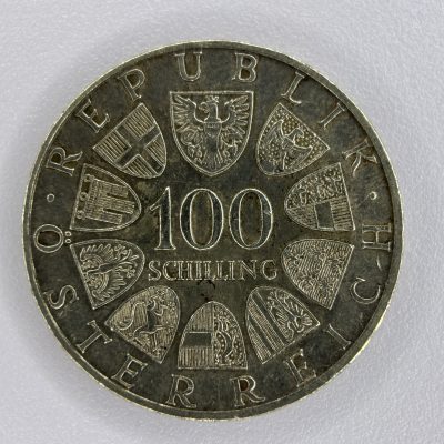 1979 100 Silver Shillings Coin